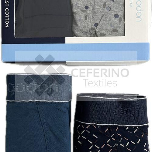 Alternative view of Pack 2 Boxer algodón con goma S-XXL Don Algodón Pack estampado.