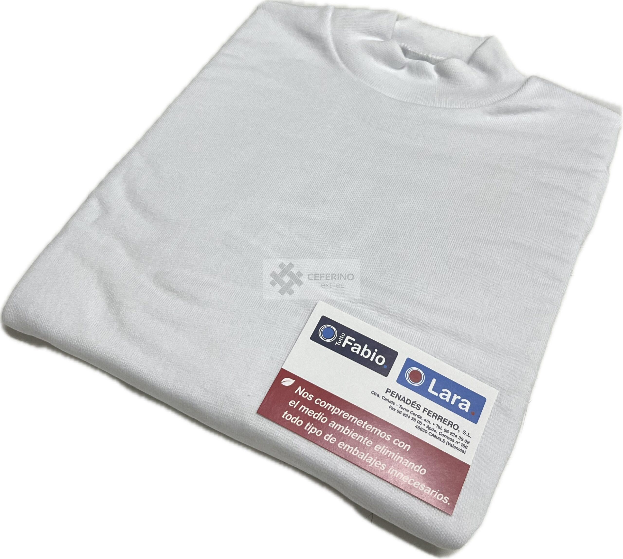 Jersey unisex infantil semi cisne algodón blanco Fabio 8144B.