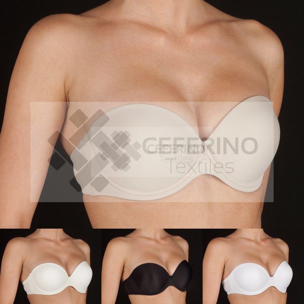 Sujetador sin tirantes 2 PushUp 85-100 Selene Carlota B.