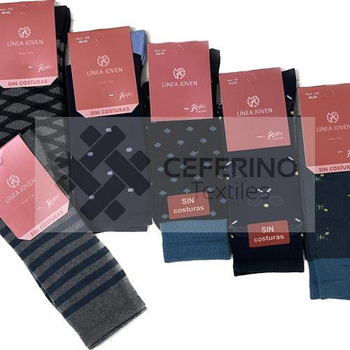 Pack de 6 calcetines caballero fantasía Rodfer 654.