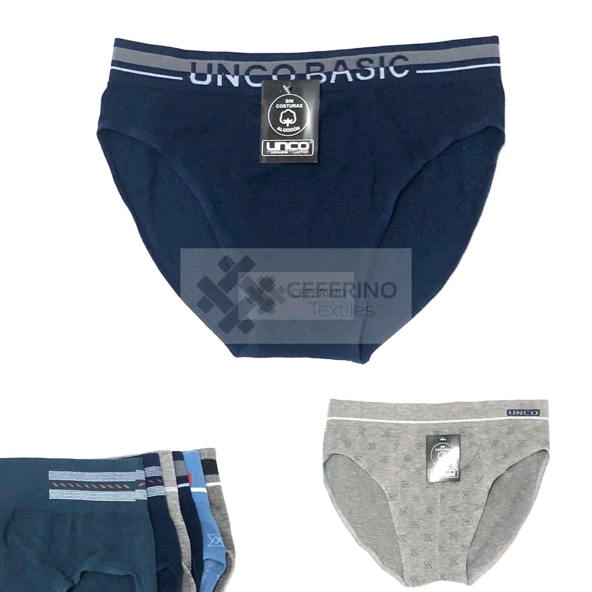 Pack 12 Slips algodón sin costuras UNCO 1/19925 M a XXXL