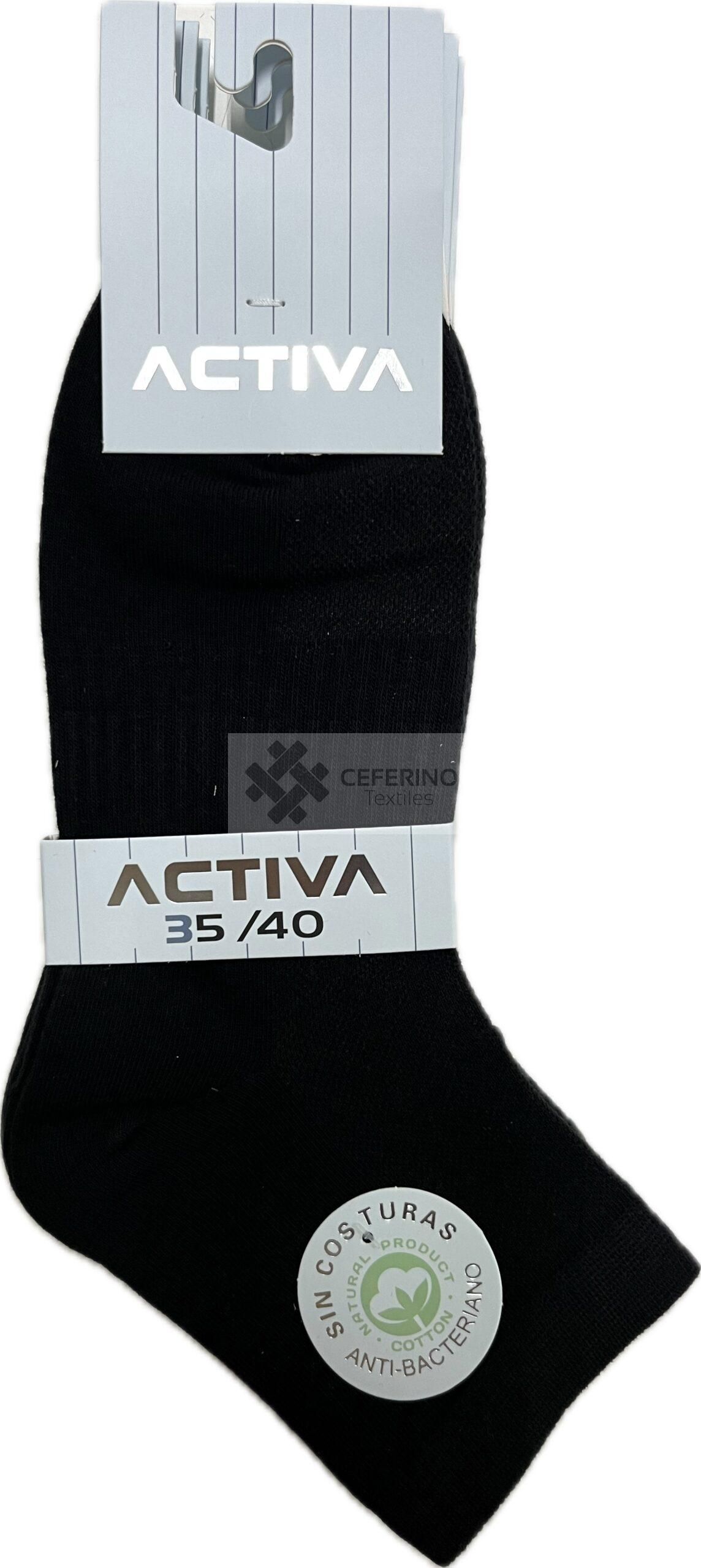 Pack de 12 calcetines tobilleros unisex 35-45 Activa 43.