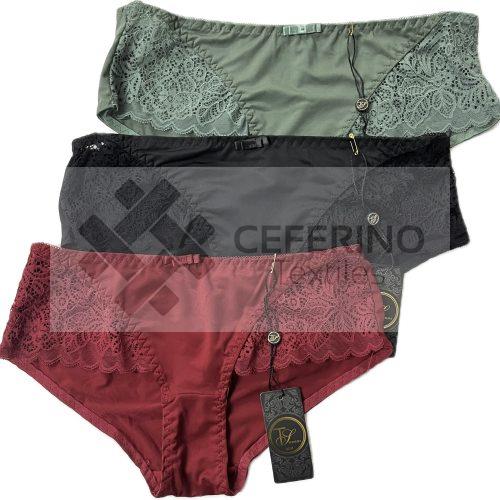 Pack-6 Bragas coulotte y encaje Tersura 3472.
