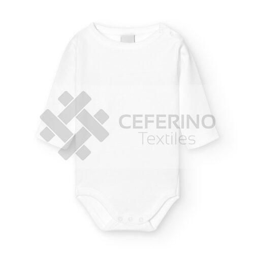 Body bebe cierre al hombro perchado manga larga 1-36 Babidu 1186.