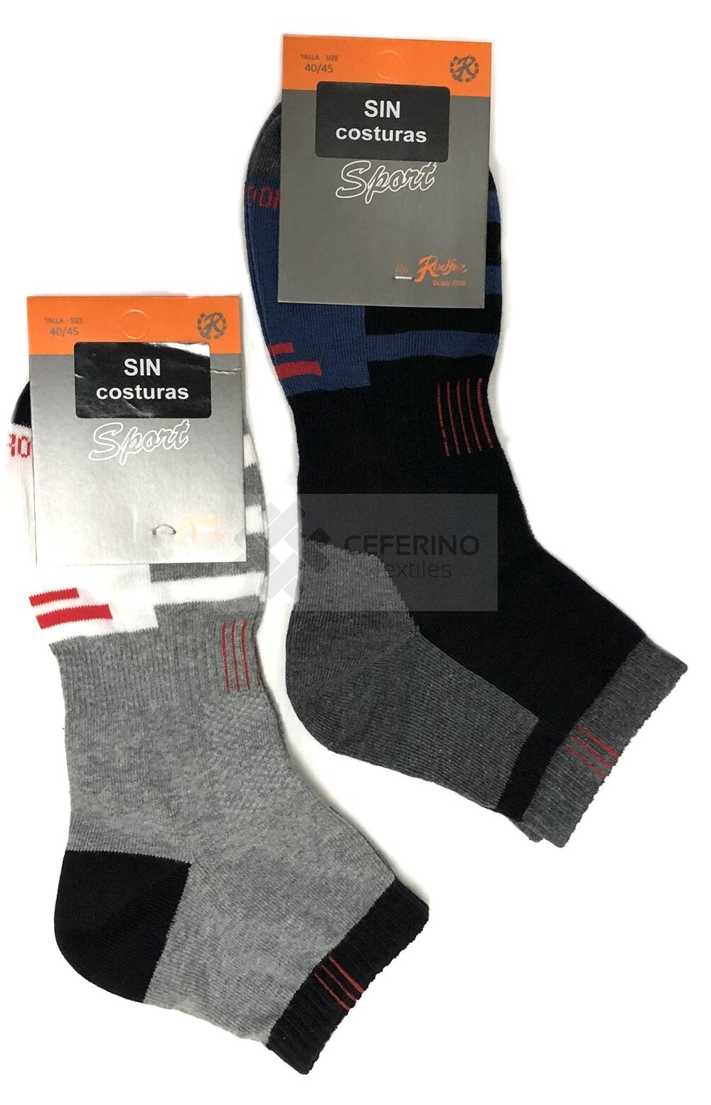 Pack 2 Calcetines deportivos cortos para caballero Rodfer 577.