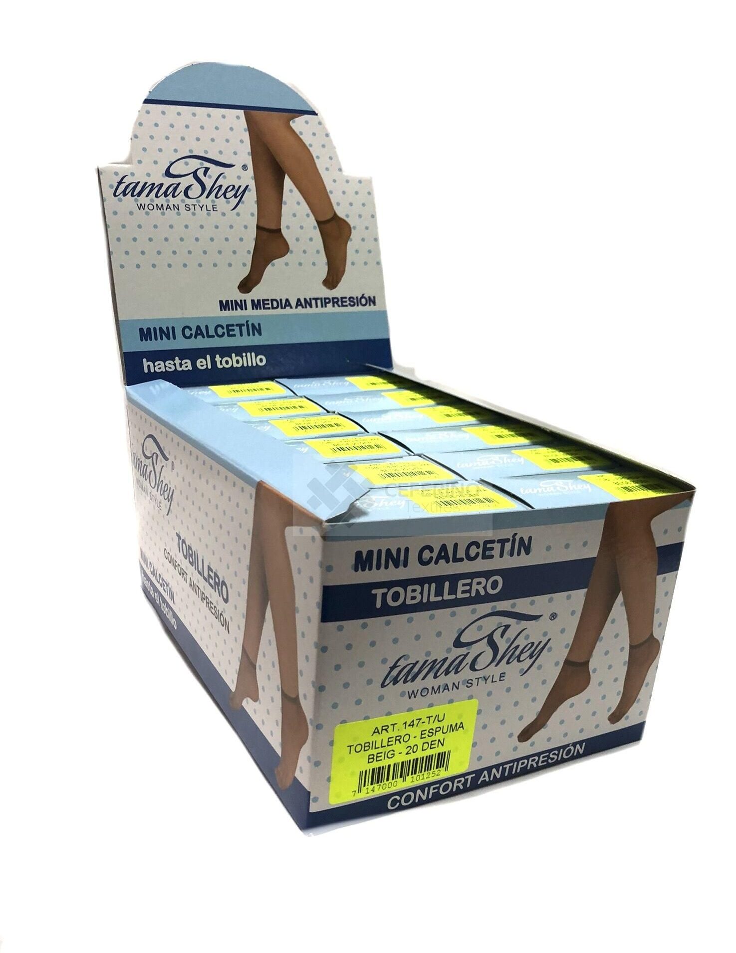 Pack 2 Tobilleros media de espuma 20den Tamashey 147.