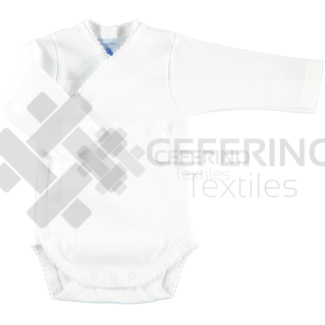 Body bebe manga larga cruzado 00-12 Babidu 1150.