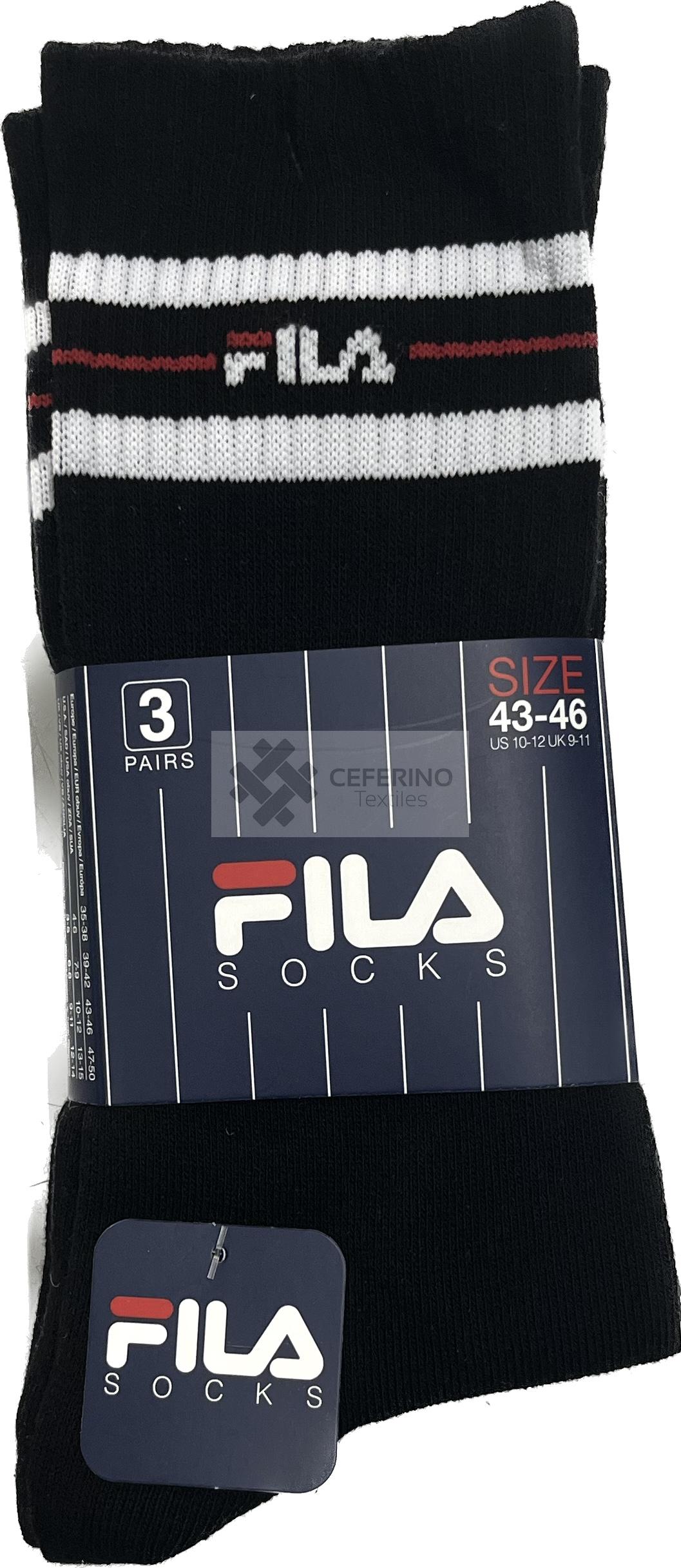 Pack 3 Calcetines algodón fino unisex Fila 9092. - Imagen 2