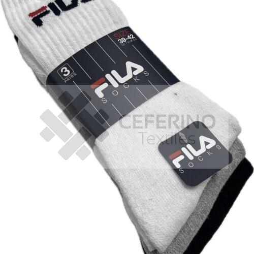Pack 3 Calcetines rizo deporte 35-46 unisex Fila 9505.