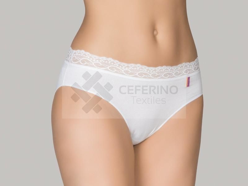 Braga bikini algodón y blonda M - L Naiara 231.