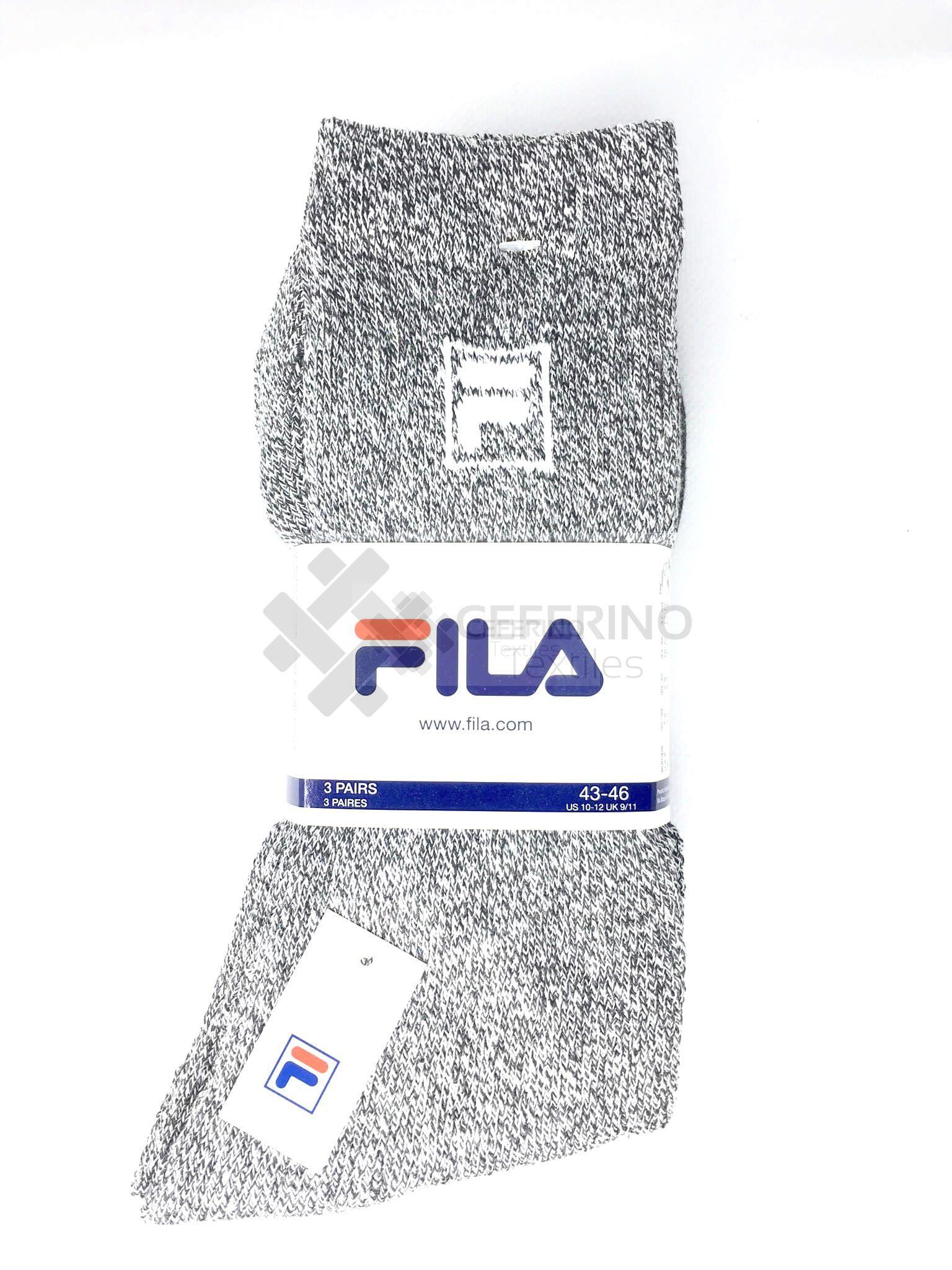 Pack 3 calcetines rizo unisex deporte Fila 9000