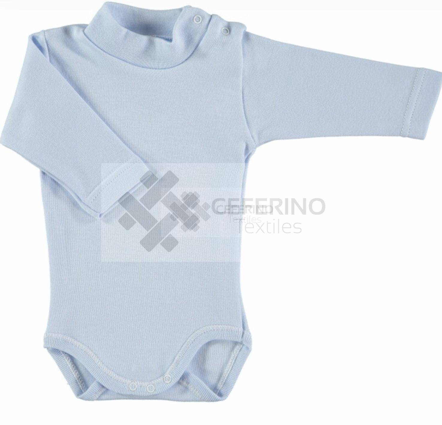 Body bebe manga larga cuello semi cisne 3-36 Babidu 1177.