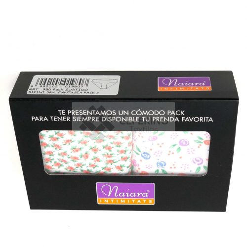 12 Bragas bikini estampadas de poliamida Naiara 980