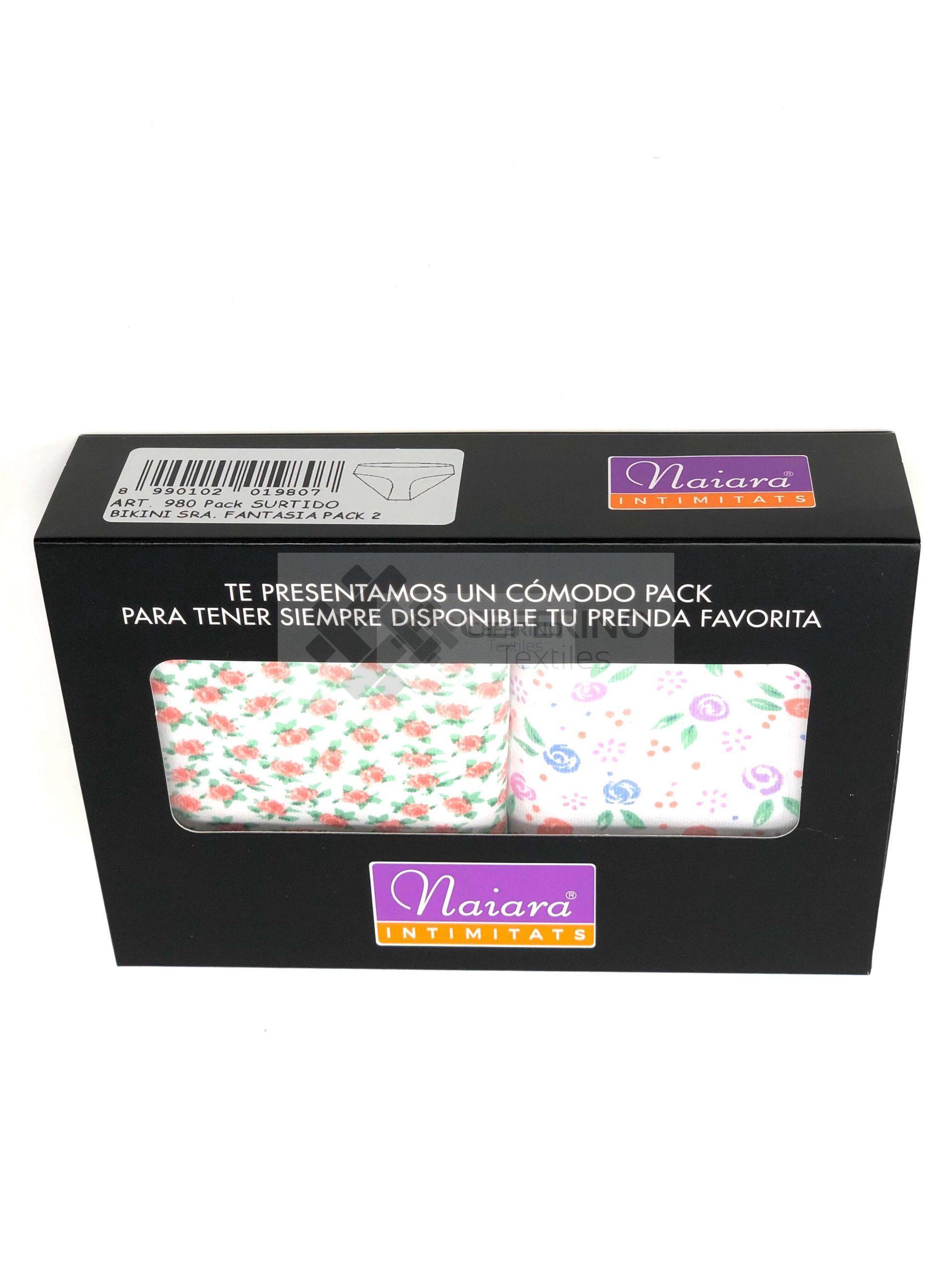 12 Bragas bikini estampadas de poliamida Naiara 980