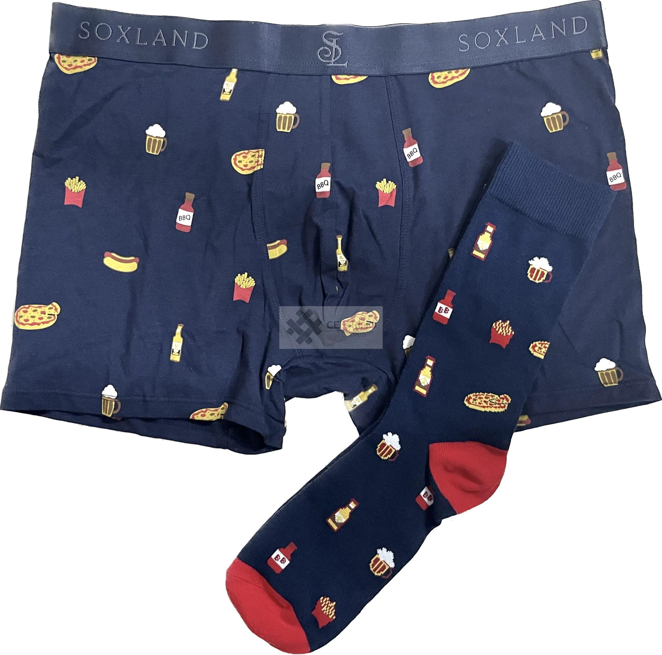3 Packs regalo Boxer y calcetines compañeros Soxland 40789.