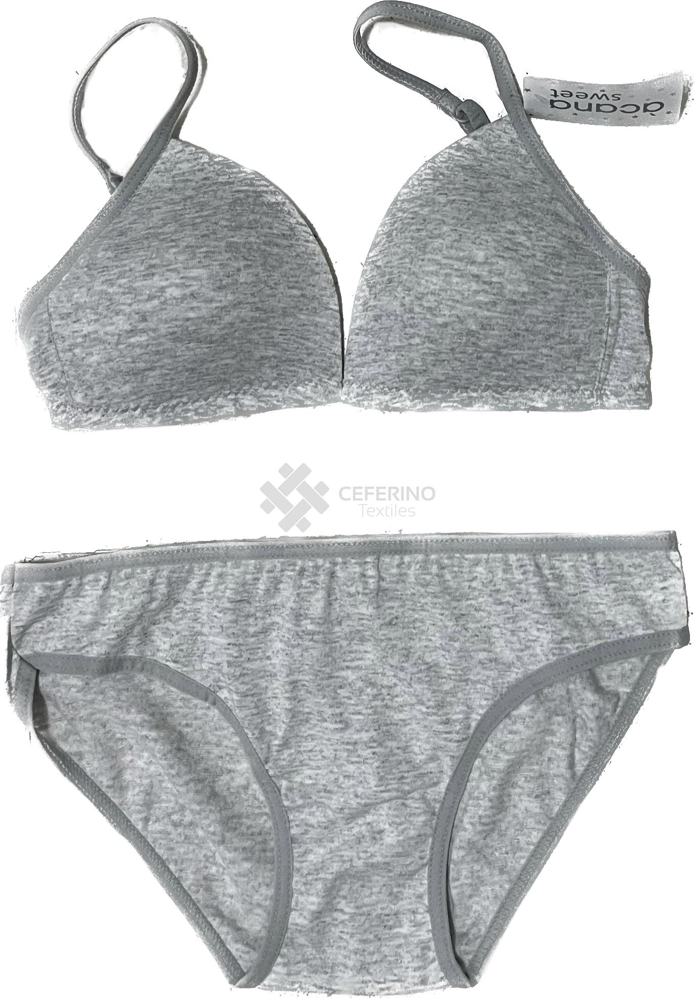 Conjunto niña sujetador con relleno + braguita70 - 90 Acana 701.