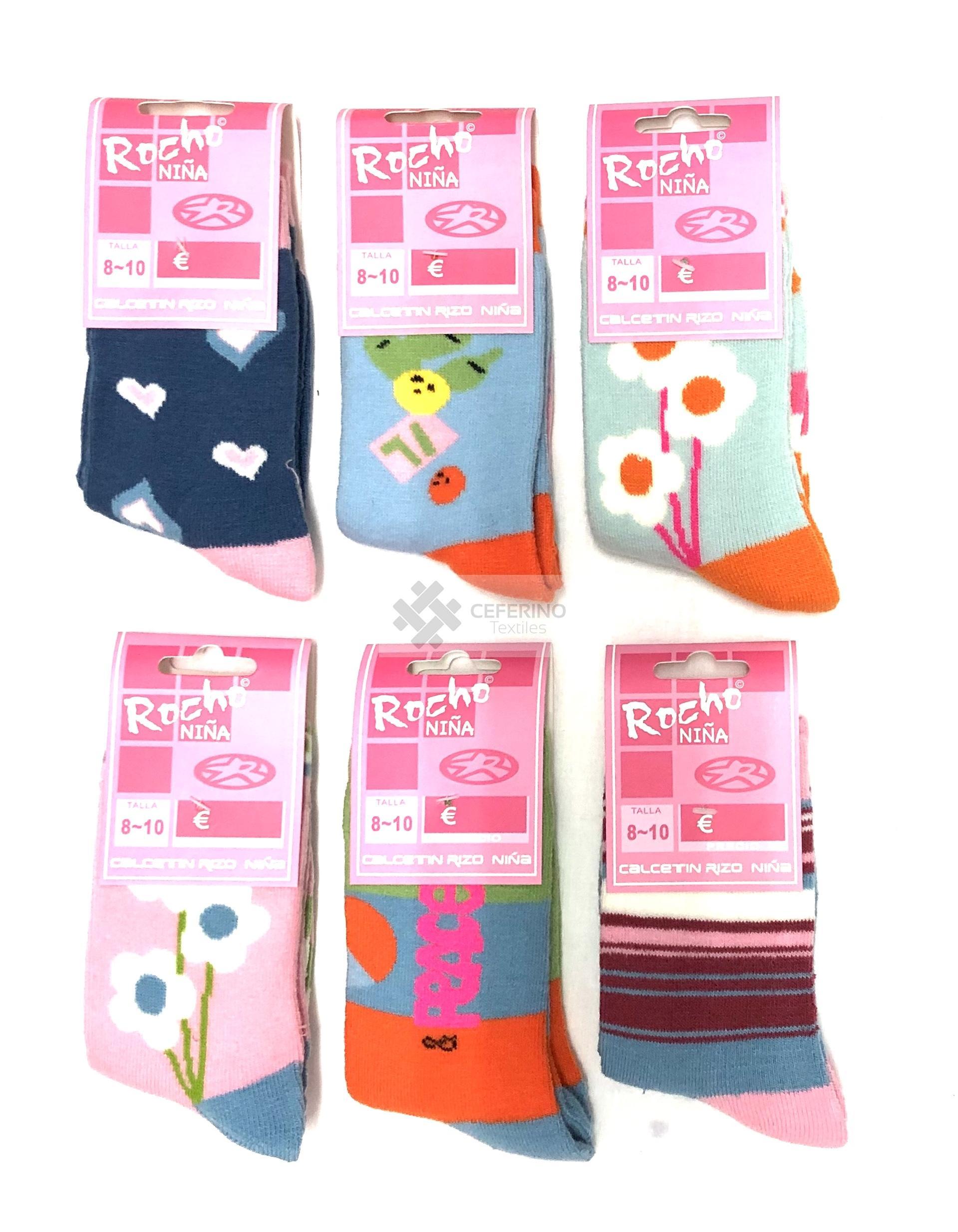 Pack 60 pares de Calcetínes termales de niña Rocho 05.