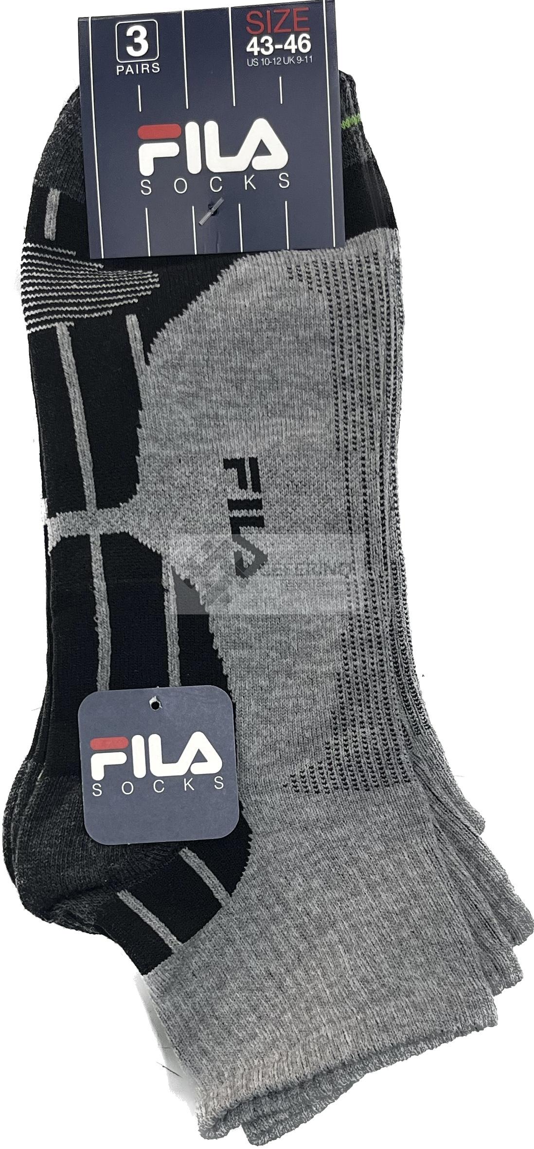 Pack 3 Calcetines tobilleros alto técnico unisex Fila 1615. - Imagen 2