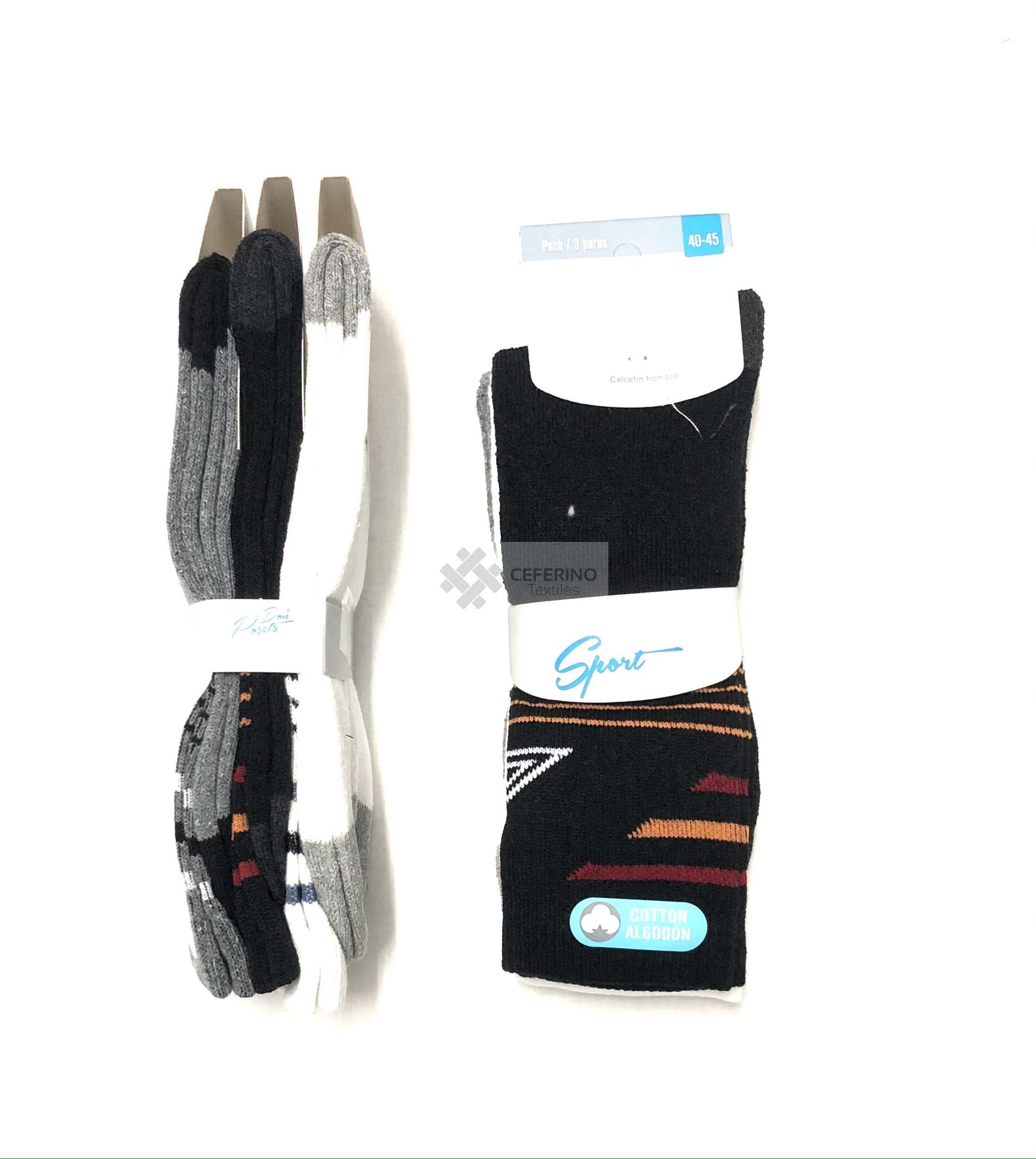Pack 3 calcetines Deportivos caballero Posets 441.