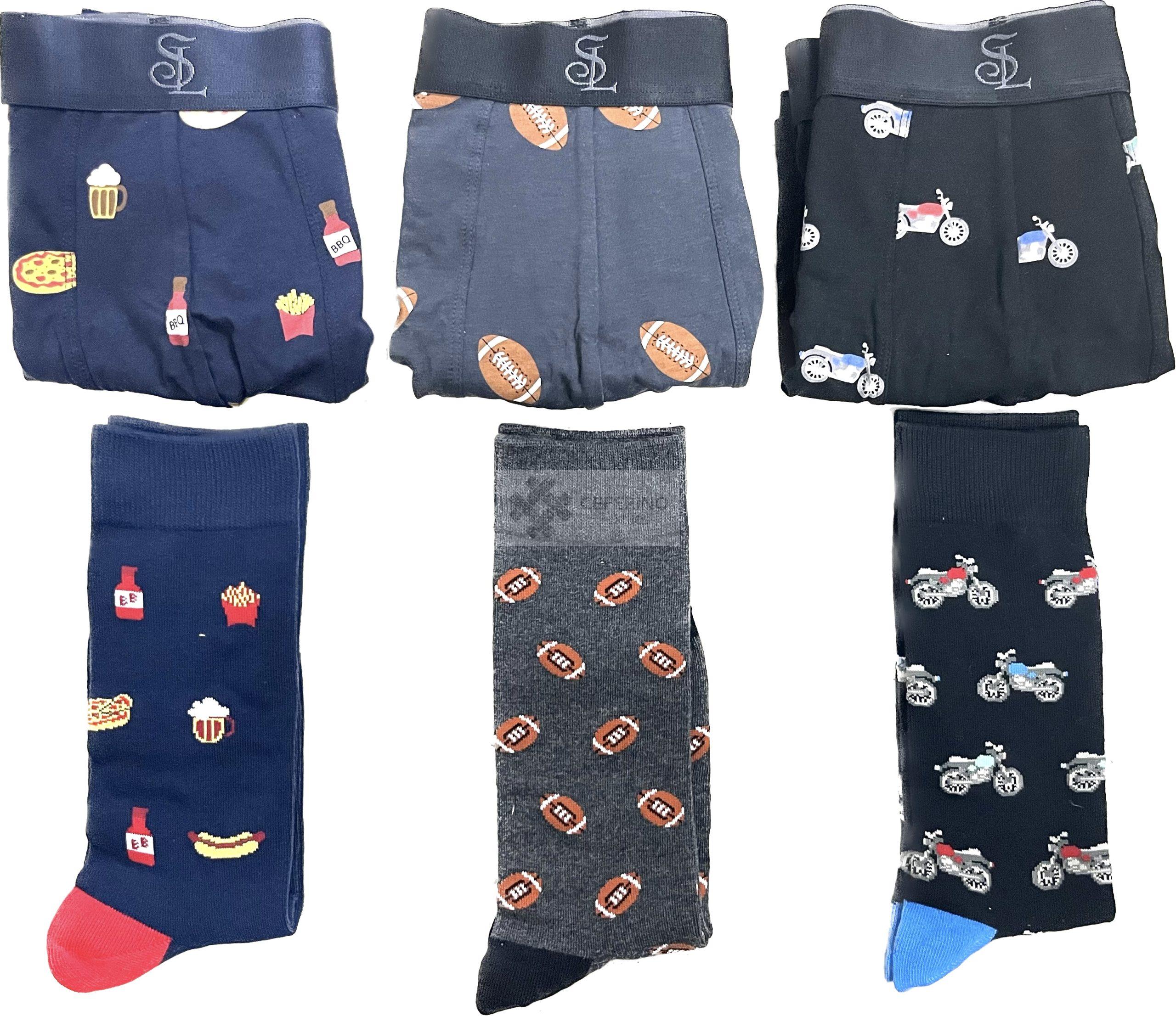 3 Packs regalo Boxer y calcetines compañeros Soxland 40789. - Imagen 2