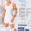 Camiseta interior tirantes calada de algodón 44 - 64 Fabio 8525.
