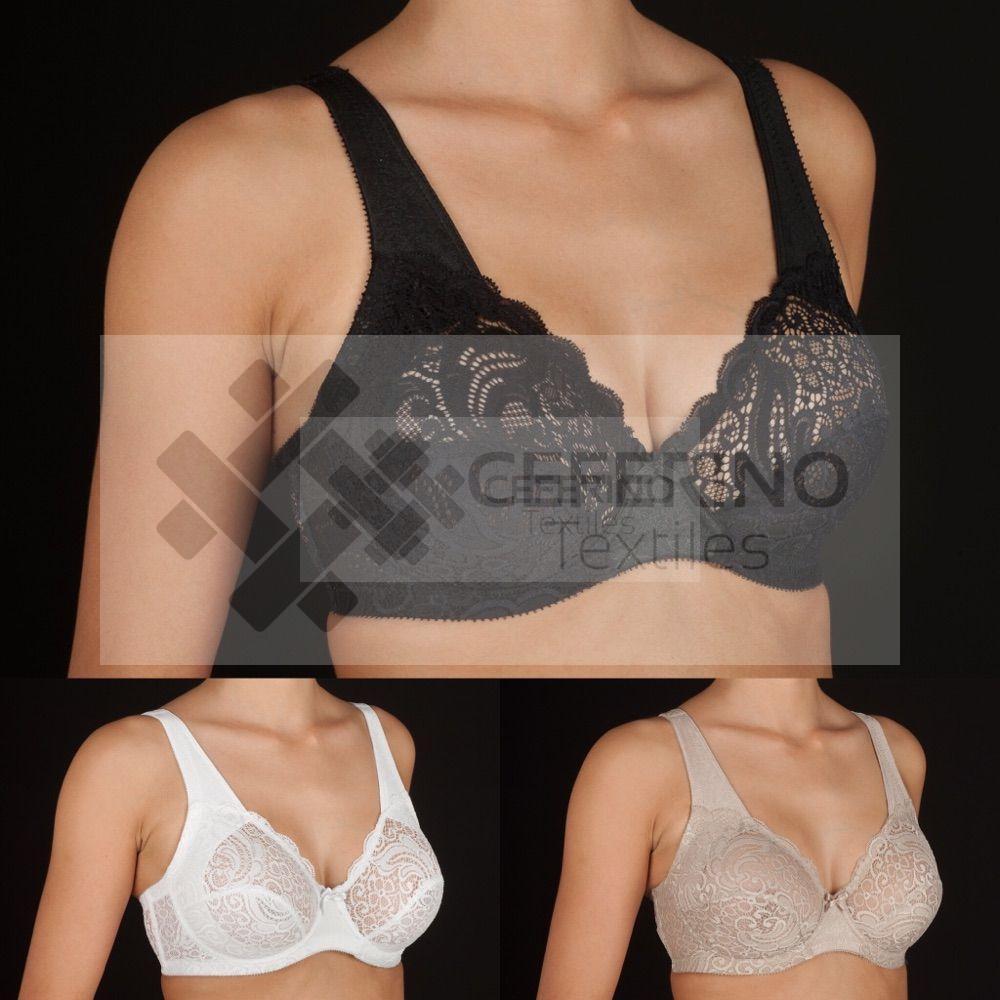 Sujetador encaje sin relleno con aros 90-115 Selene Virginia B