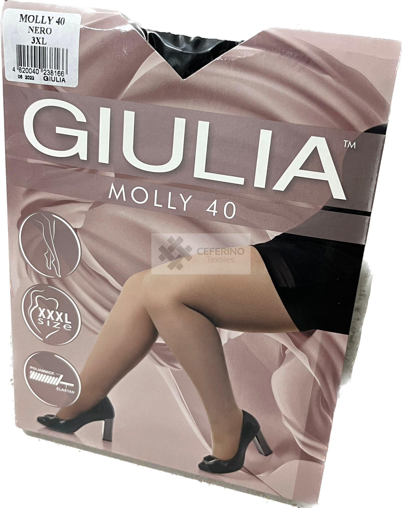 Panty de Lycra con pieza TALLA ESPECIAL 2XL a 4XL 40den Giulia MOLLY 40.