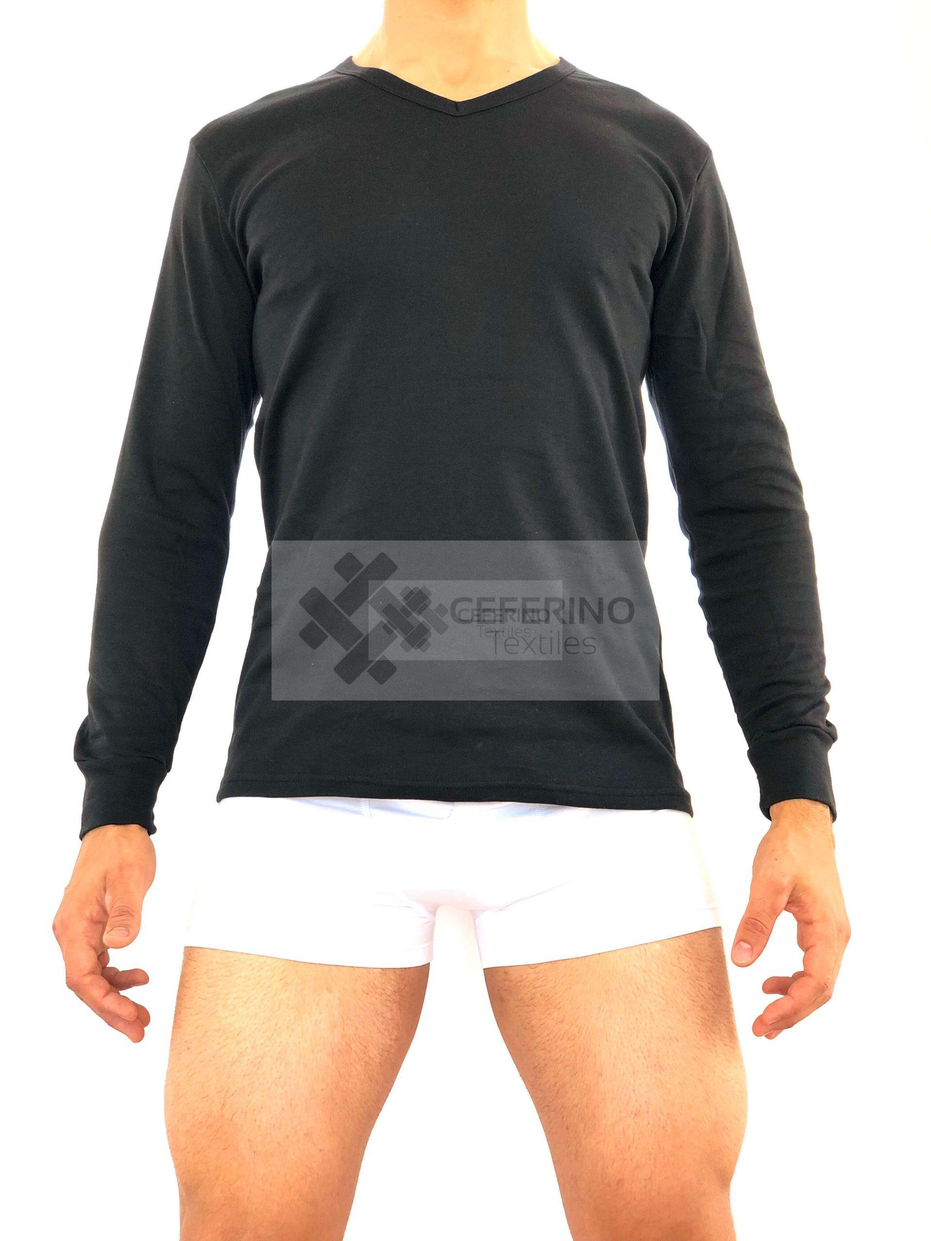 Camiseta interior caballero algodón termal M/L cuello pico Fabio 8214.