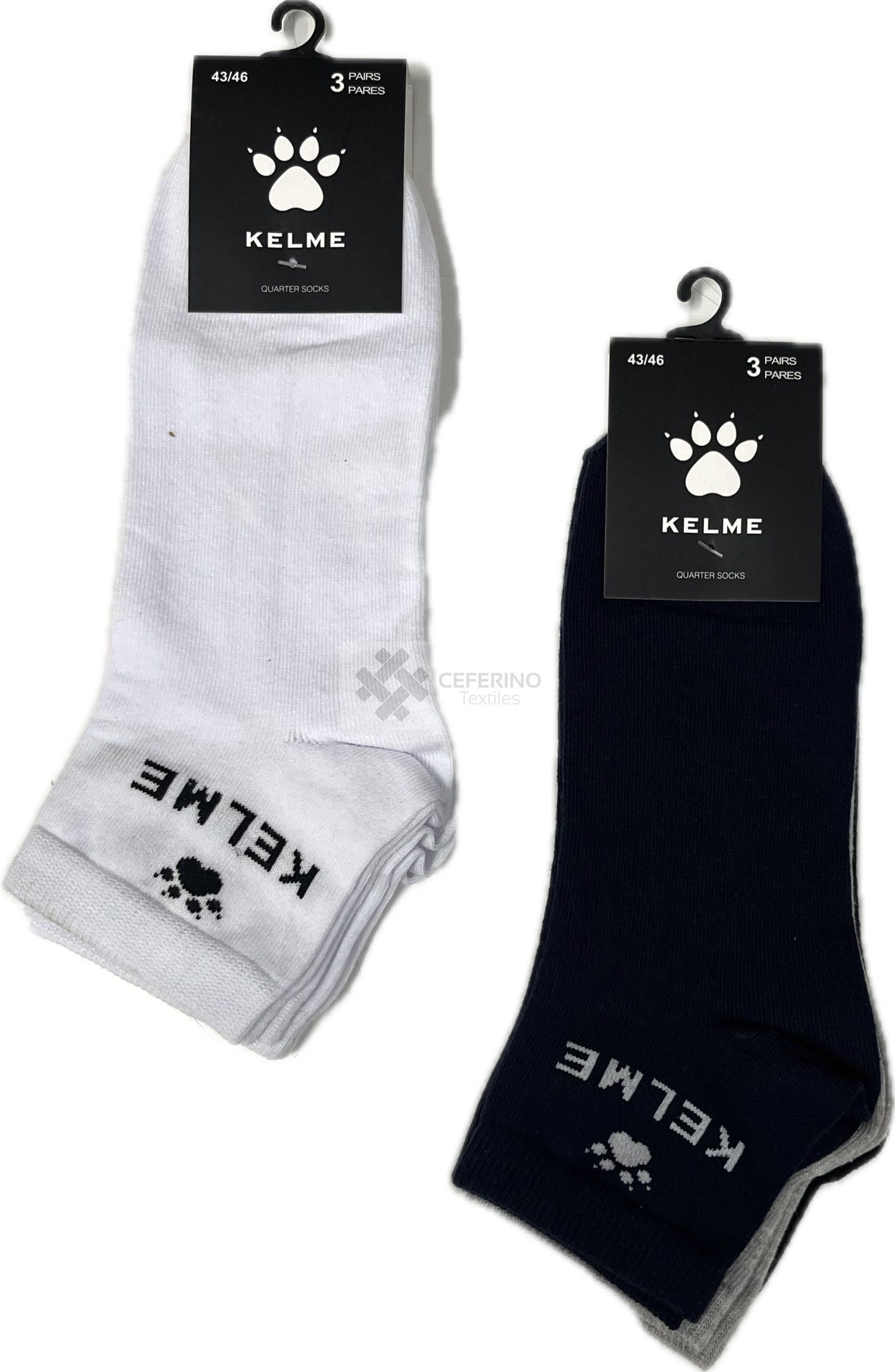 Pack 3 Calcetines tobillero unisex 35 - 46 Kelme 05.