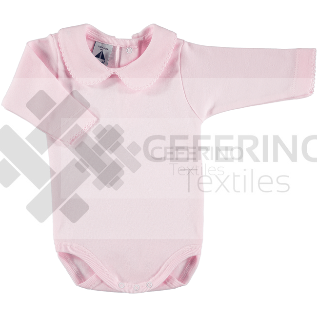 Body bebe manga larga cuello bebe 1-36 Babidu 1190. - Imagen 4