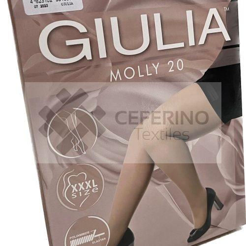 Panty de Lycra con pieza TALLA ESPECIAL XL a 4XL 20den Giulia MOLLY 20.