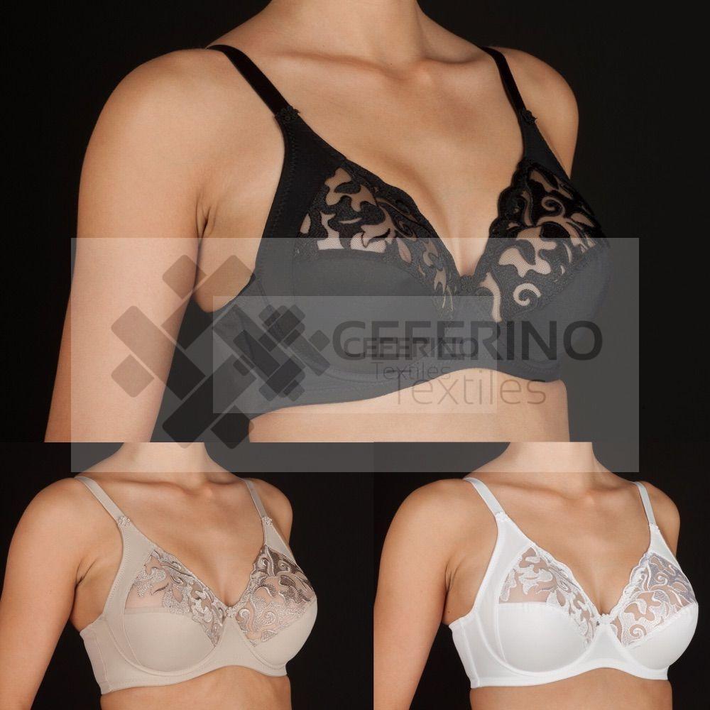 Sujetador encaje sin relleno con aros 90 - 115 Selene Lourdes C.