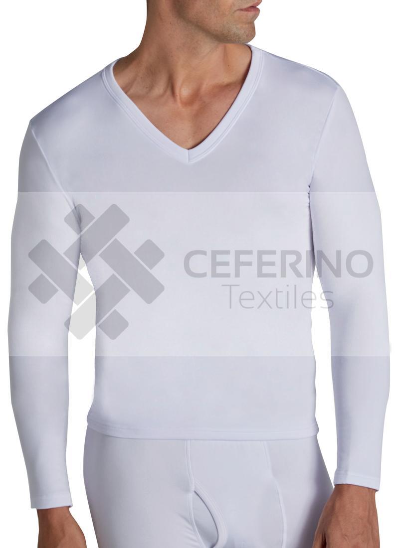 Camiseta termal manga larga cuello pico caballero Ysabel Mora 70101