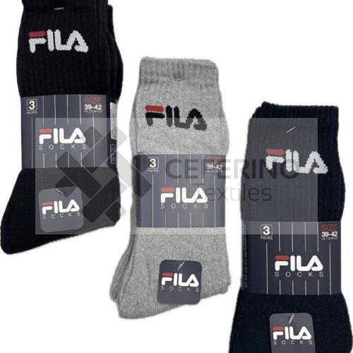 Alternative view of Pack 3 Calcetines rizo deporte 35-46 unisex Fila 9505.