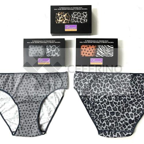 12 Bragas bikini fantasía estampadas de algodón T:U 580.