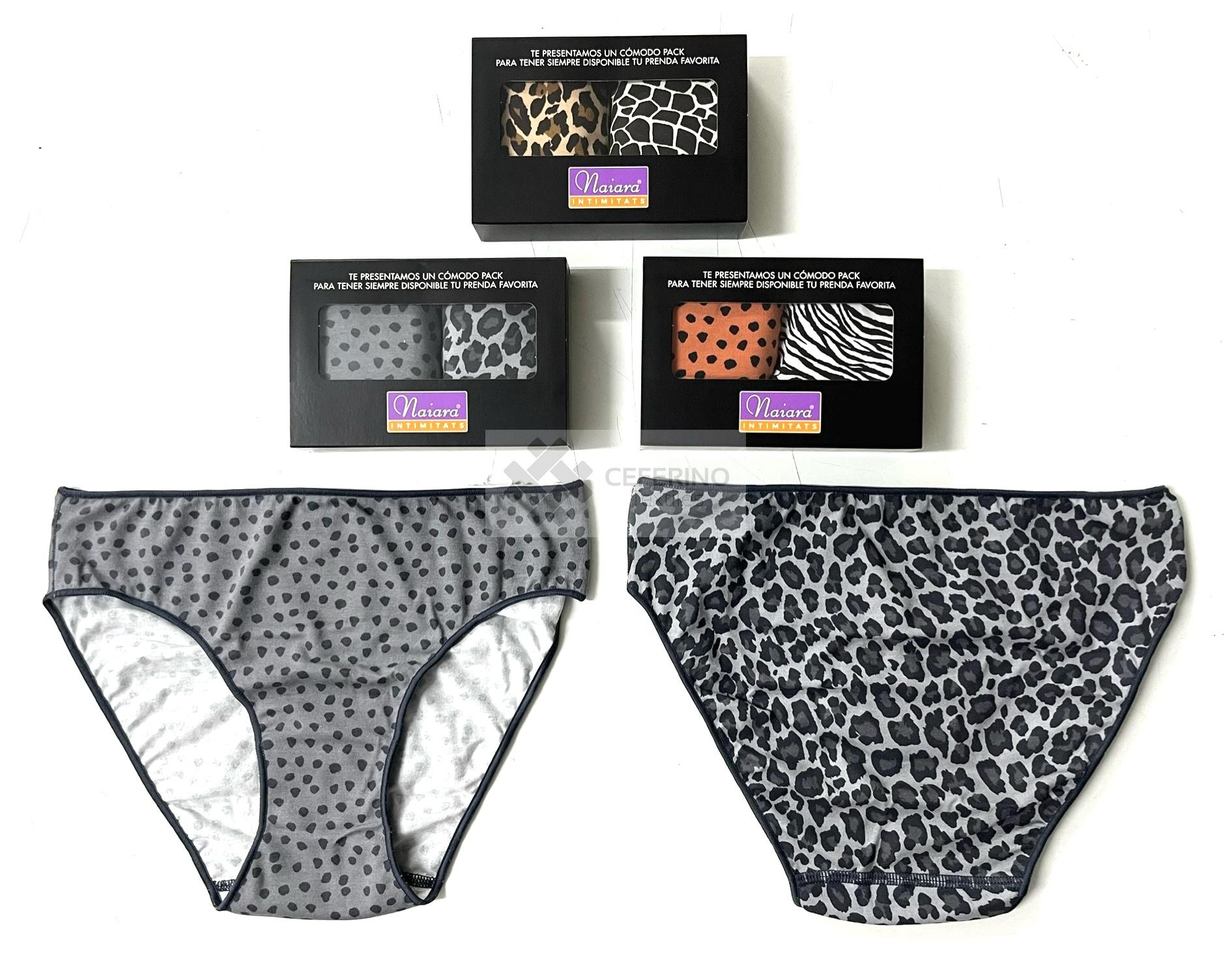 12 Bragas bikini fantasía estampadas de algodón T:U 580.