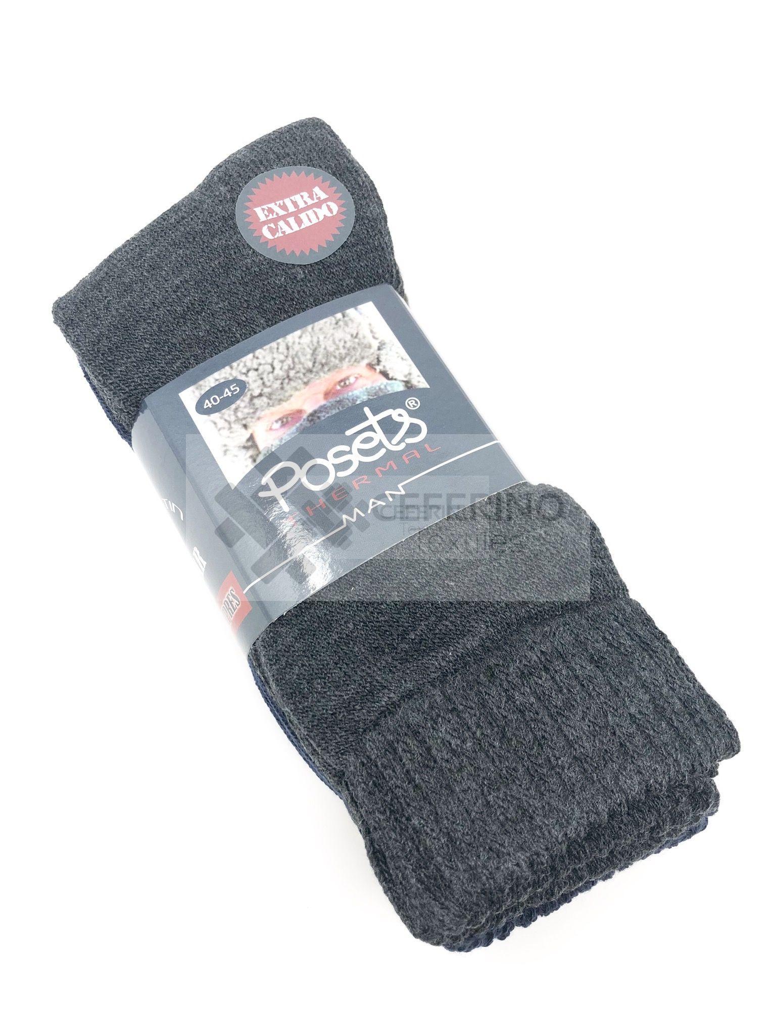 Pack de 3 calcetines gruesos termales para caballero Posets 416.