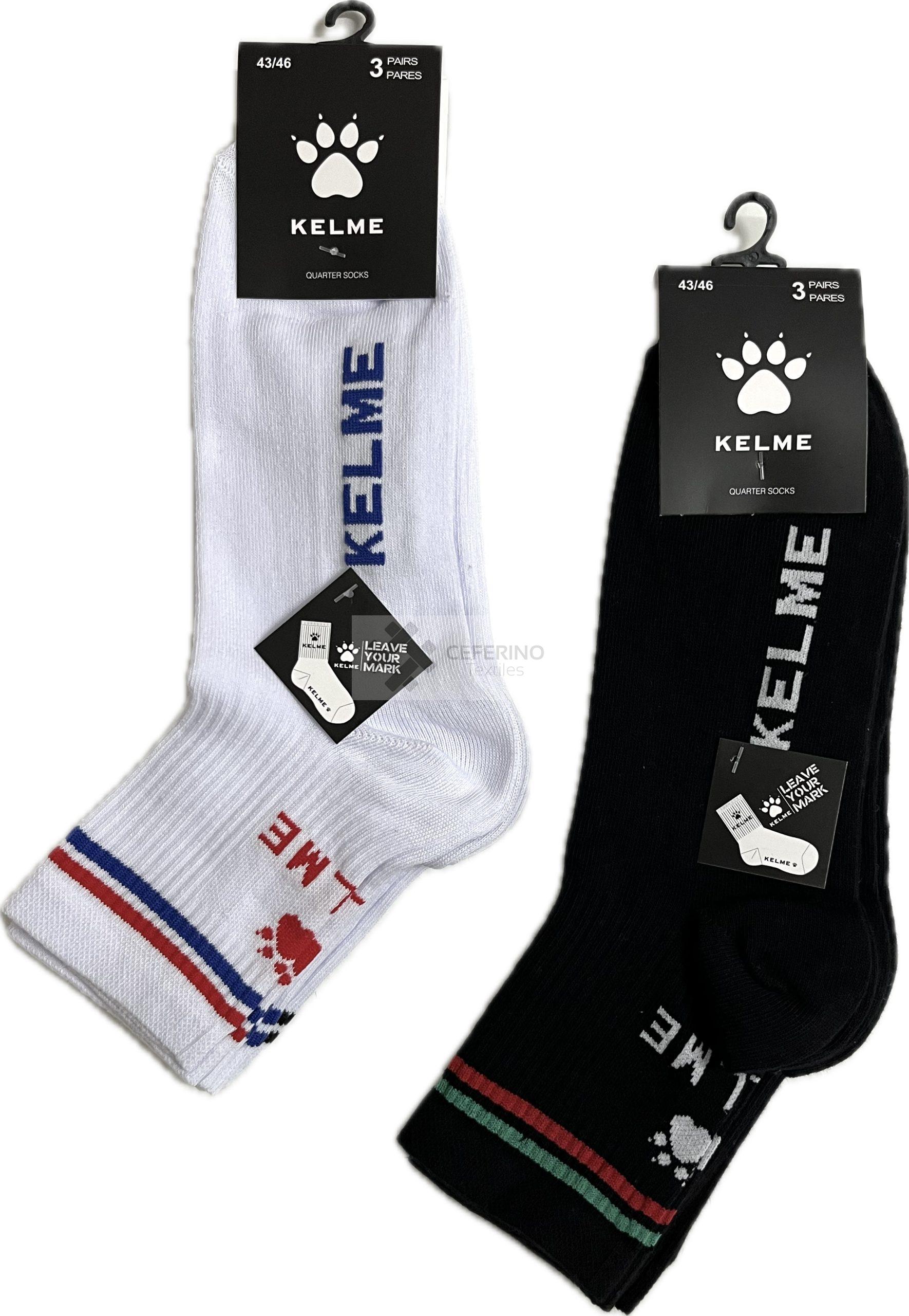 Pack 3 Calcetines tobillero 39 - 46 Kelme 053.