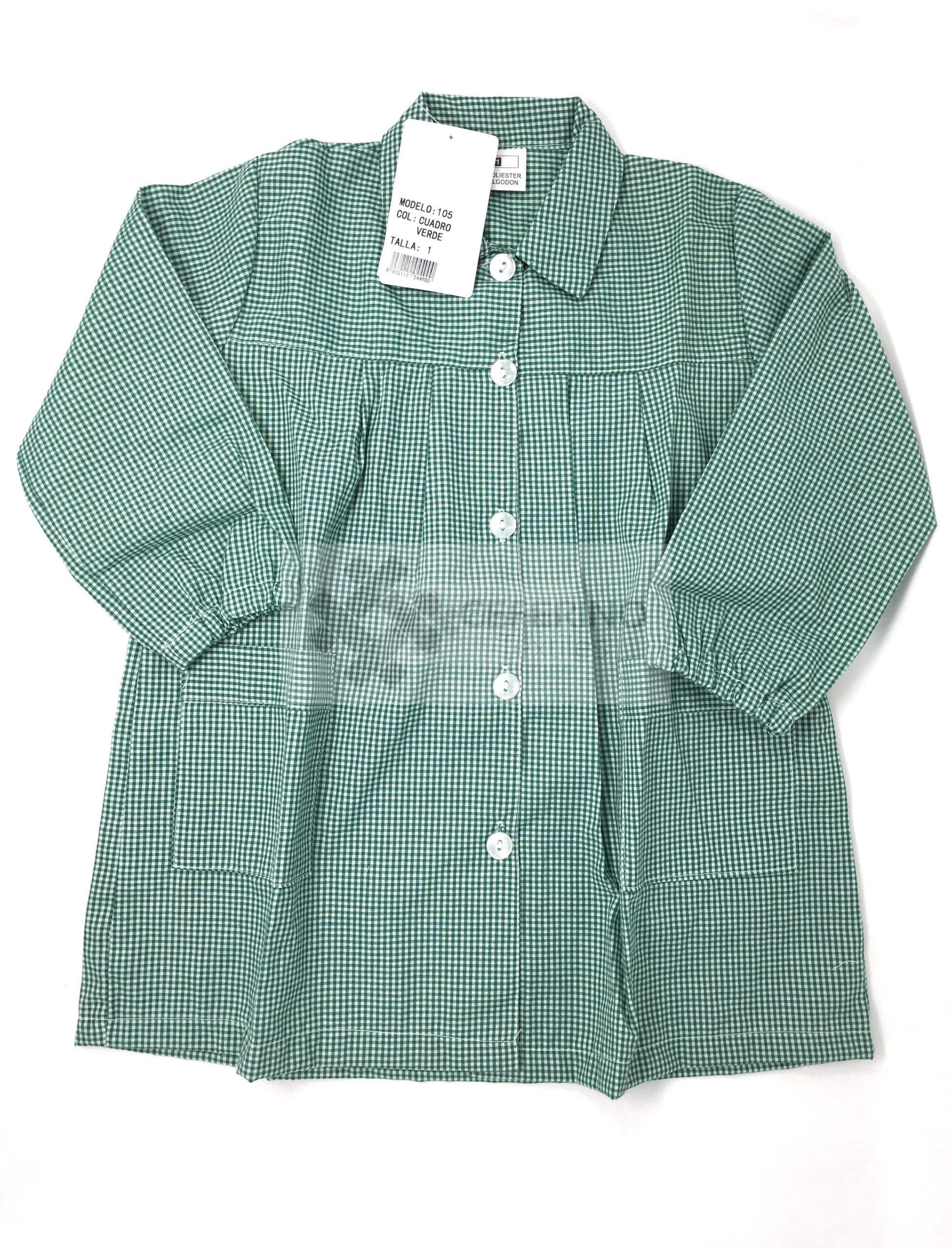 Bata colegial cuadrito Alber 105.
