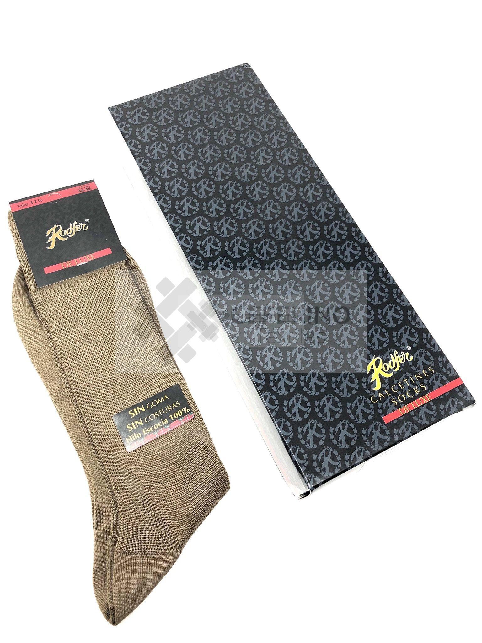 Pack 6 Calcetines caballero hilo de Escocia Deluxe Rodfer 9001.