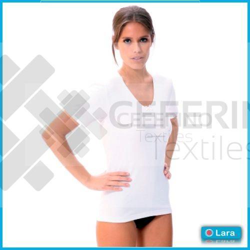Camiseta termal interior de señora manga corta 44-60 Lara 8300.