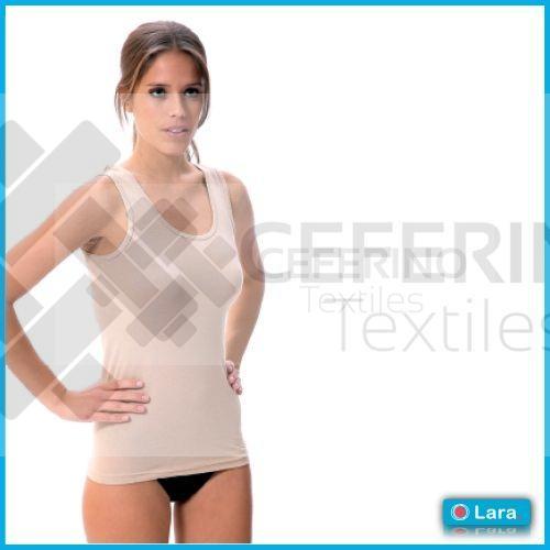 Camiseta interior señora tirante ancho M-SG Lara 8323.