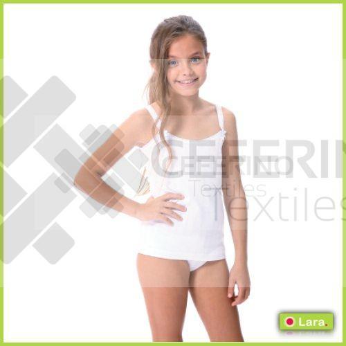 Camiseta interior tirantes calada 2-16 Lara 8611