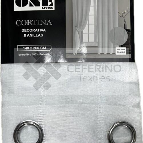 Alternative view of Cortina decorativa 8 anillas 140x260cm ONE Bolton.
