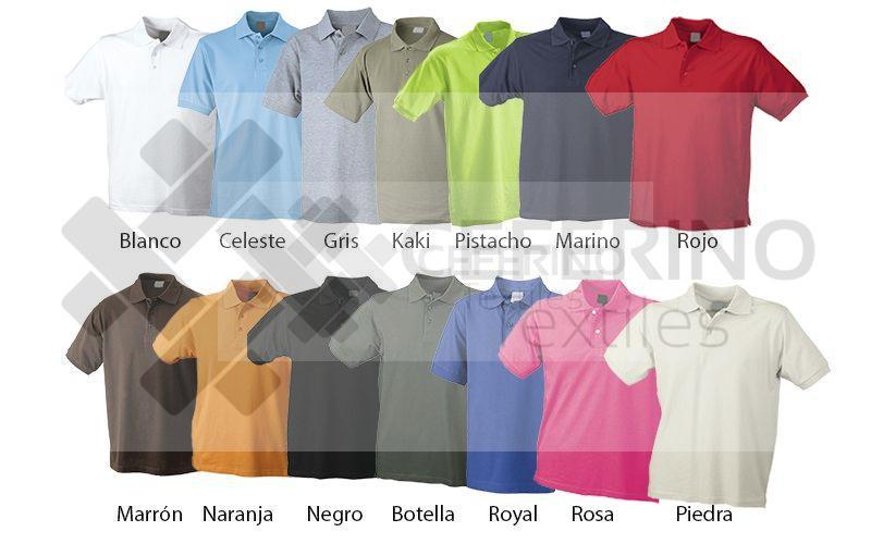 Polo caballero manga corta S-XXL ITM 12 - Imagen 2
