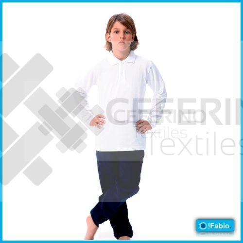 Polo de niño unisex manga larga 2-16 Fabio 9303