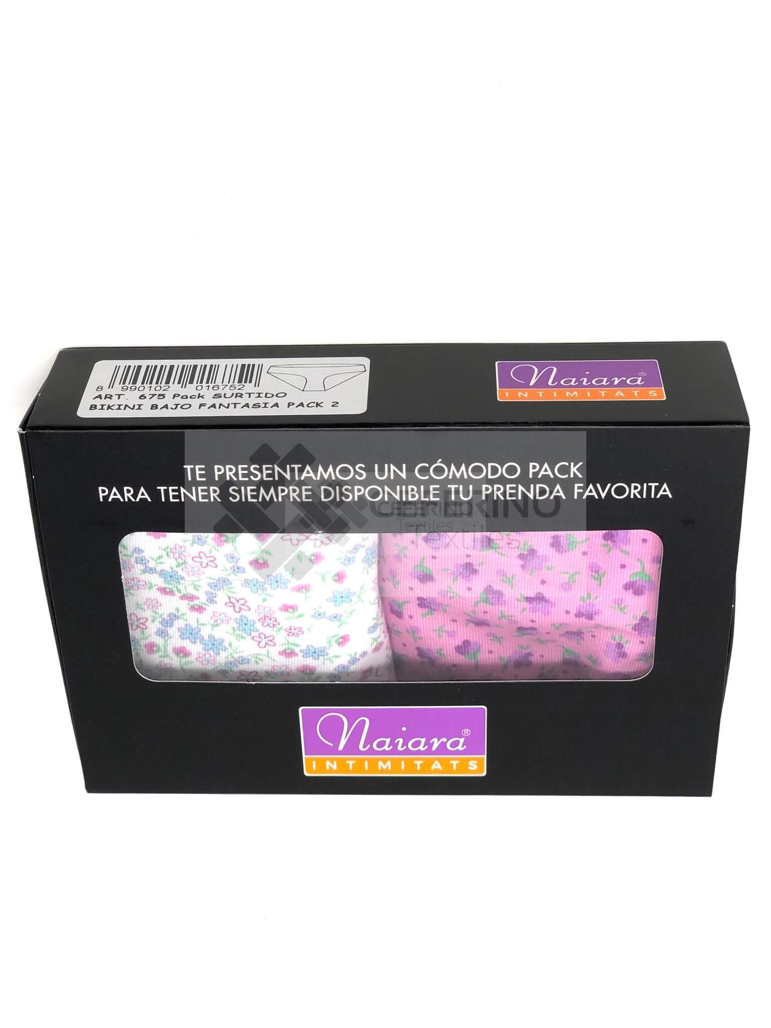 12 Bragas bikini bajo algodón estampadas 675 Naiara