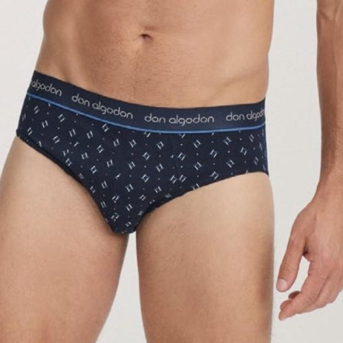 Pack 2 Slips algodón con goma S-XXL Don Algodón Pack estampado.