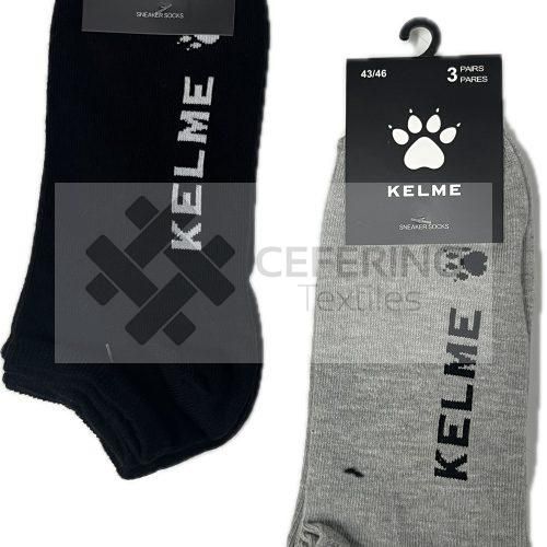Pack 3 Calcetines tobillero bajos unisex 35 - 46 Kelme 04.