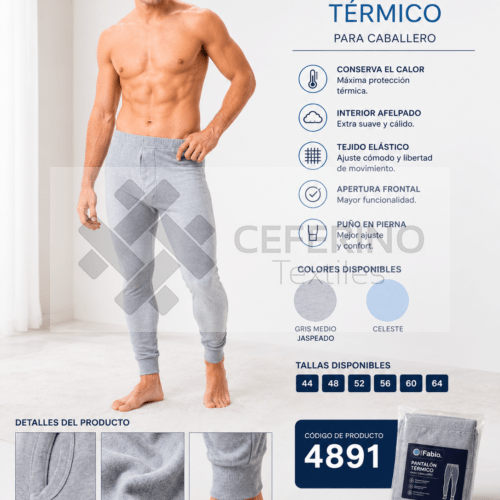 Pantalón interior caballero termal Fabio 4891